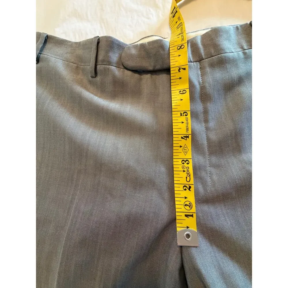 CC Collection Corneliani Gray Virgin Wool Silk Dress Pants Trousers NWT IT 50